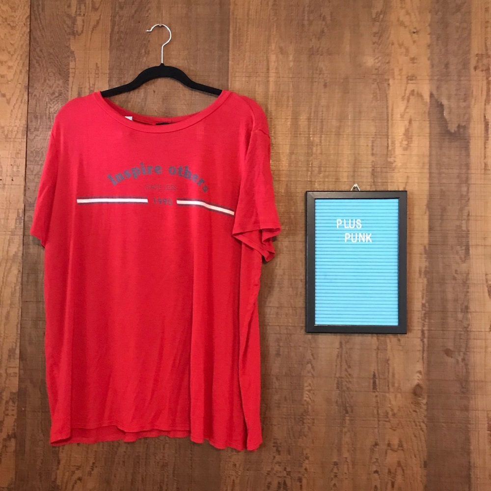 Retro Red Forever 21 Top 3X Inspire Others 1990